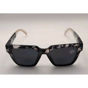 BIFOCAL‎ Women Big Lens Brown Tint Reading SunGlasses  Outdoor Readers  +1.25